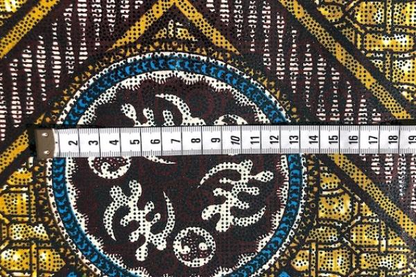 BLUE ZIG ZAG-Osikani Stoff